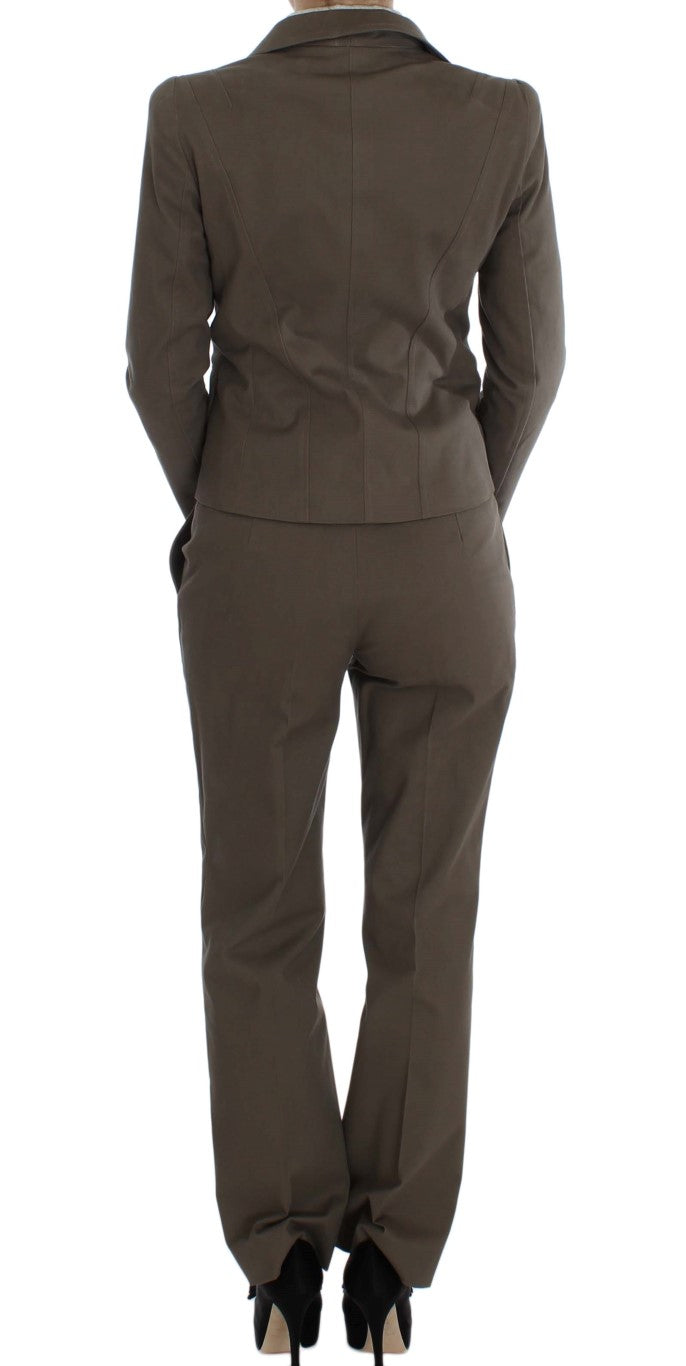 BENCIVENGA Beige Wool Cotton Women's Suit