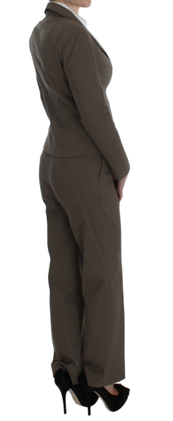 BENCIVENGA Beige Wool Cotton Women's Suit