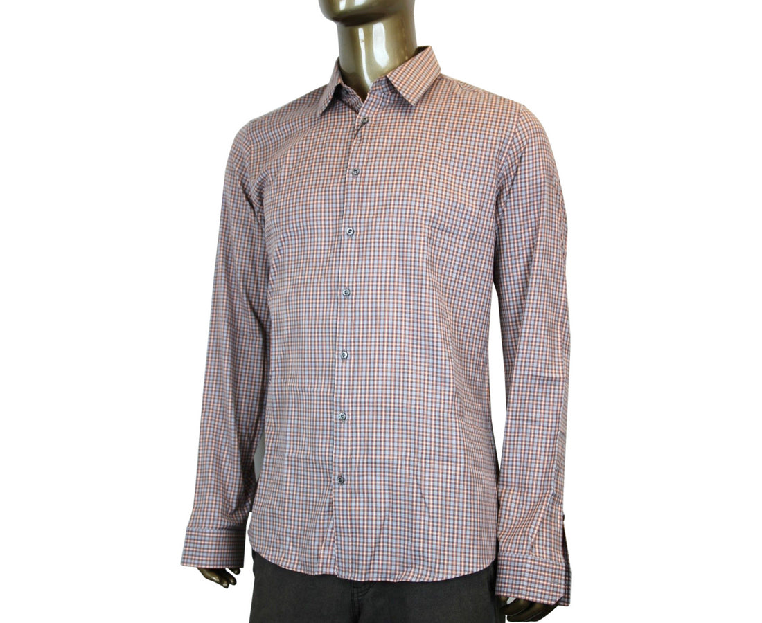 Gucci Men's Multicolor Dress Shirt Slim Fit Check