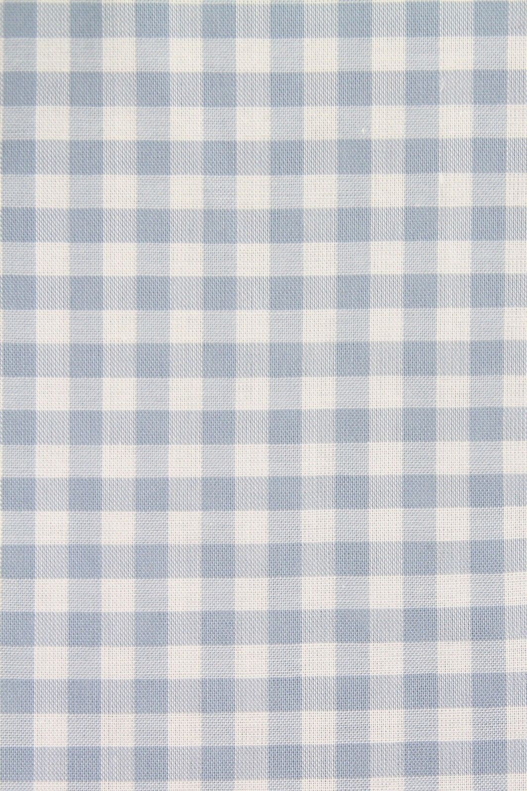 Gucci Men's Blue Topaz / White Cotton Vichy Checkered Slim Shirt