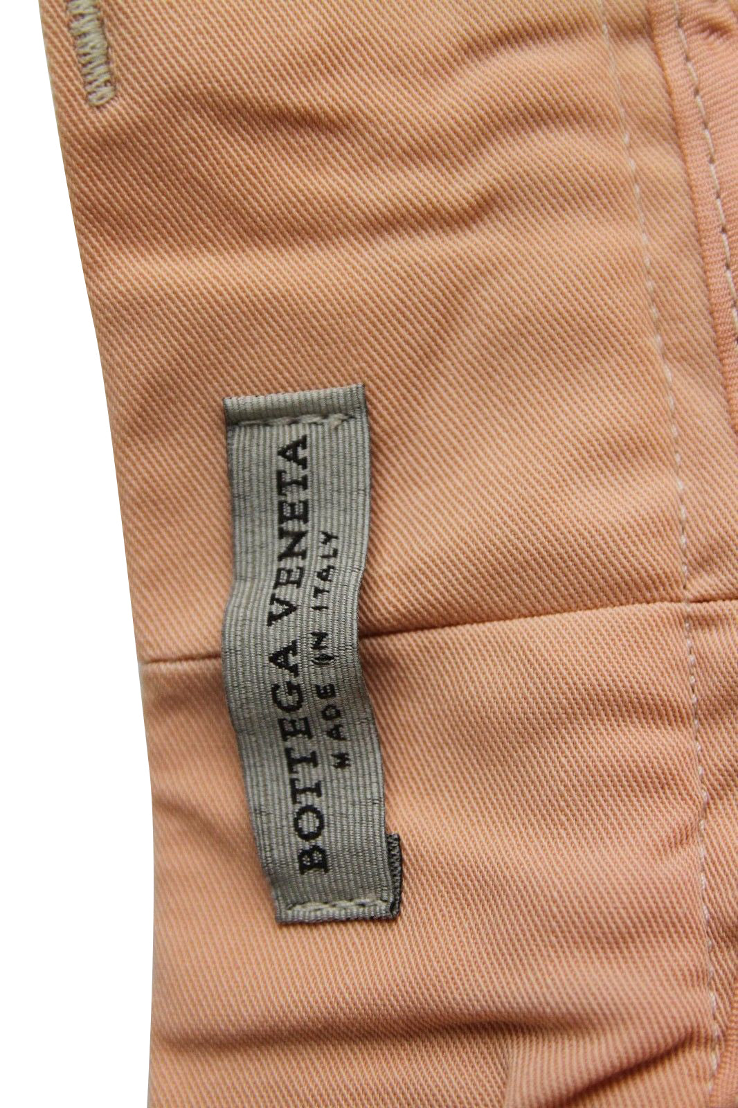 Bottega Veneta Women's Belt Line Peach Virgin Wool Dress Pant (44)
