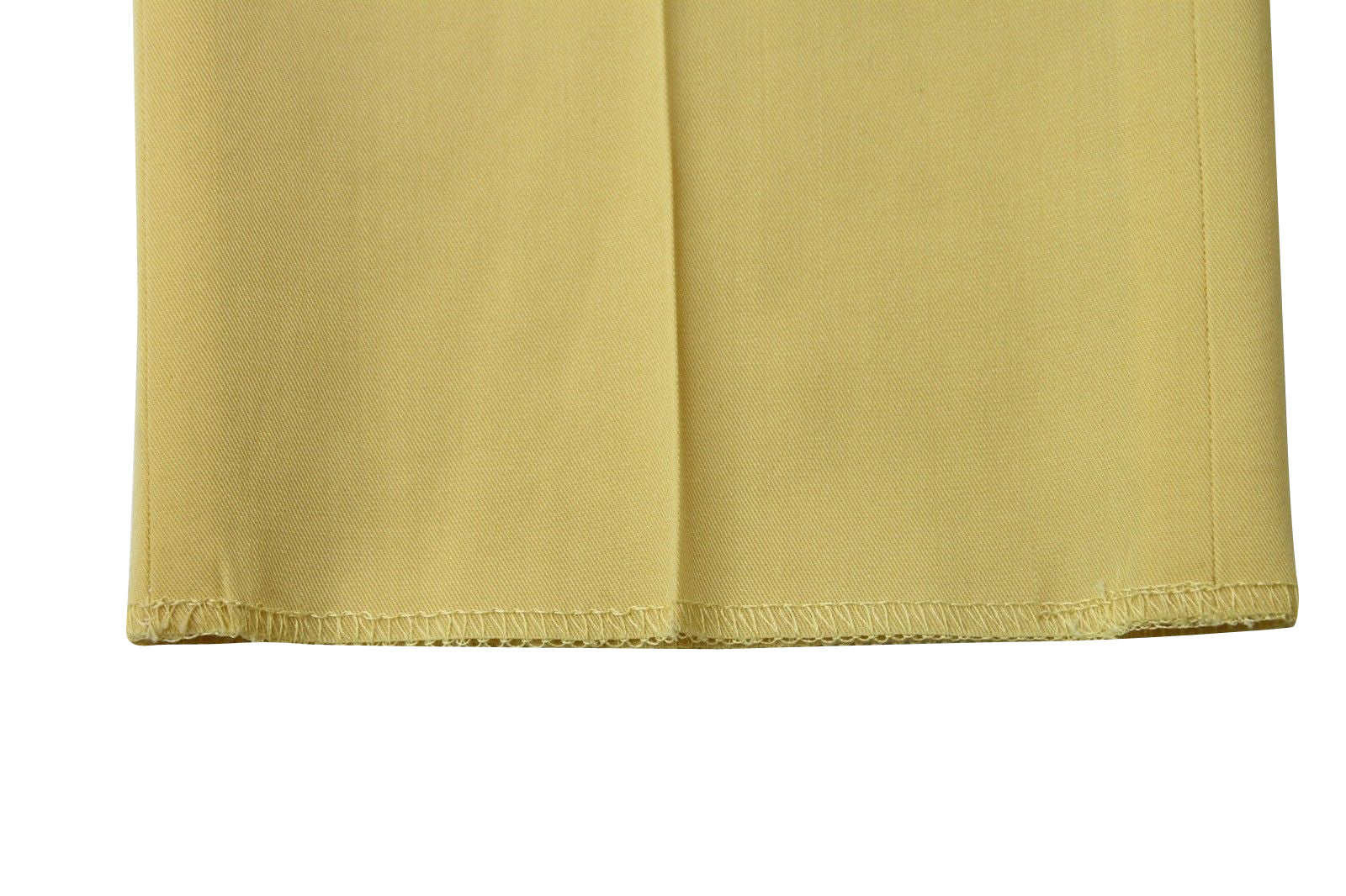 Bottega Veneta Women's Belt Line Yellow Virgin Wool Dress Pant (44)