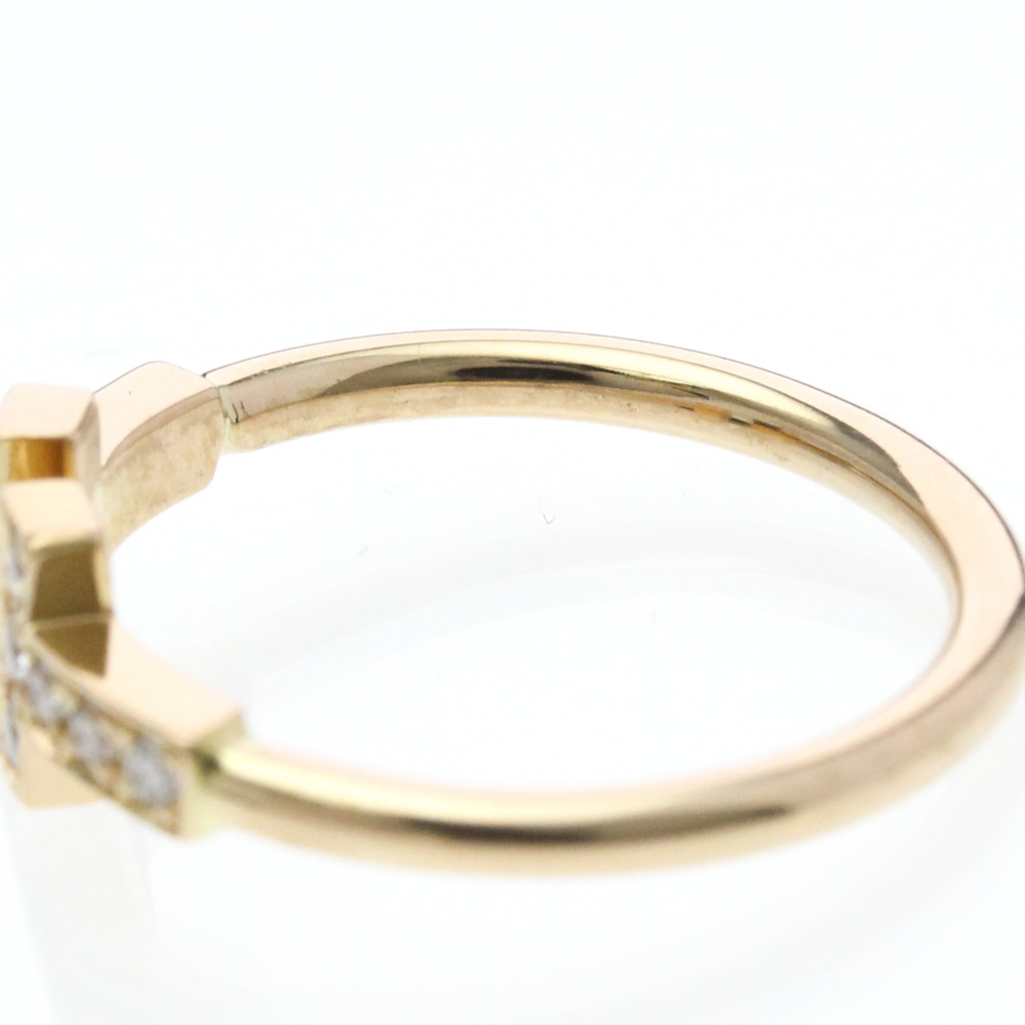 Tiffany & Co. T Wire 18K Yellow Gold With Diamonds Gold Yellow_Gold Ring Jewelry (Pre-Owned)