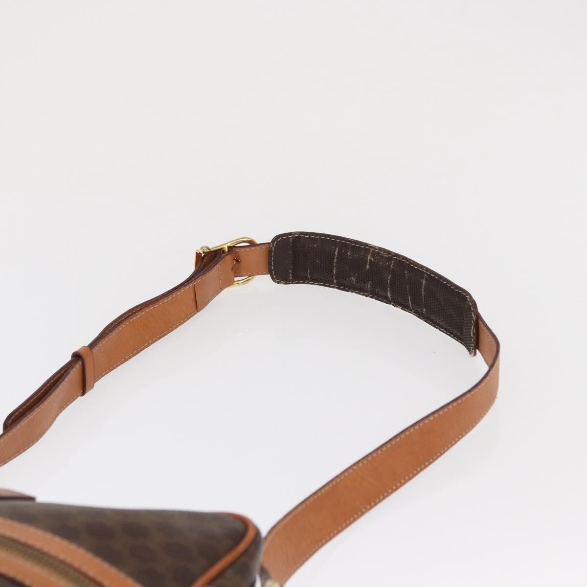 Celine Vintage Macadam Canvas And Leather Brown Pvc Shoulder Bag Bag (Pre-Owned)