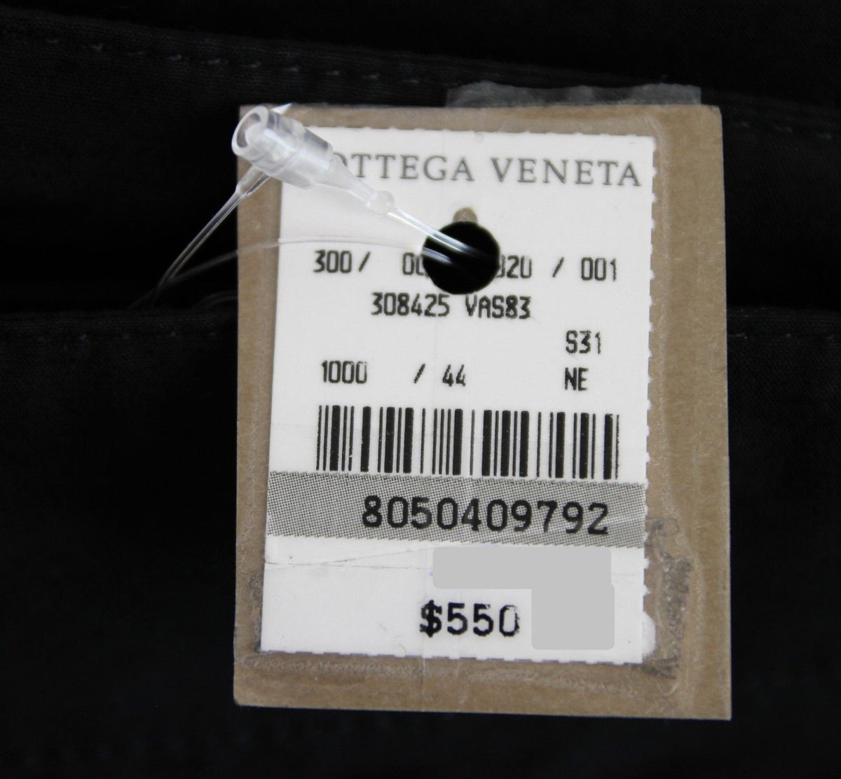 Bottega Veneta Women's Black Cotton Flax Casual Pants (44)