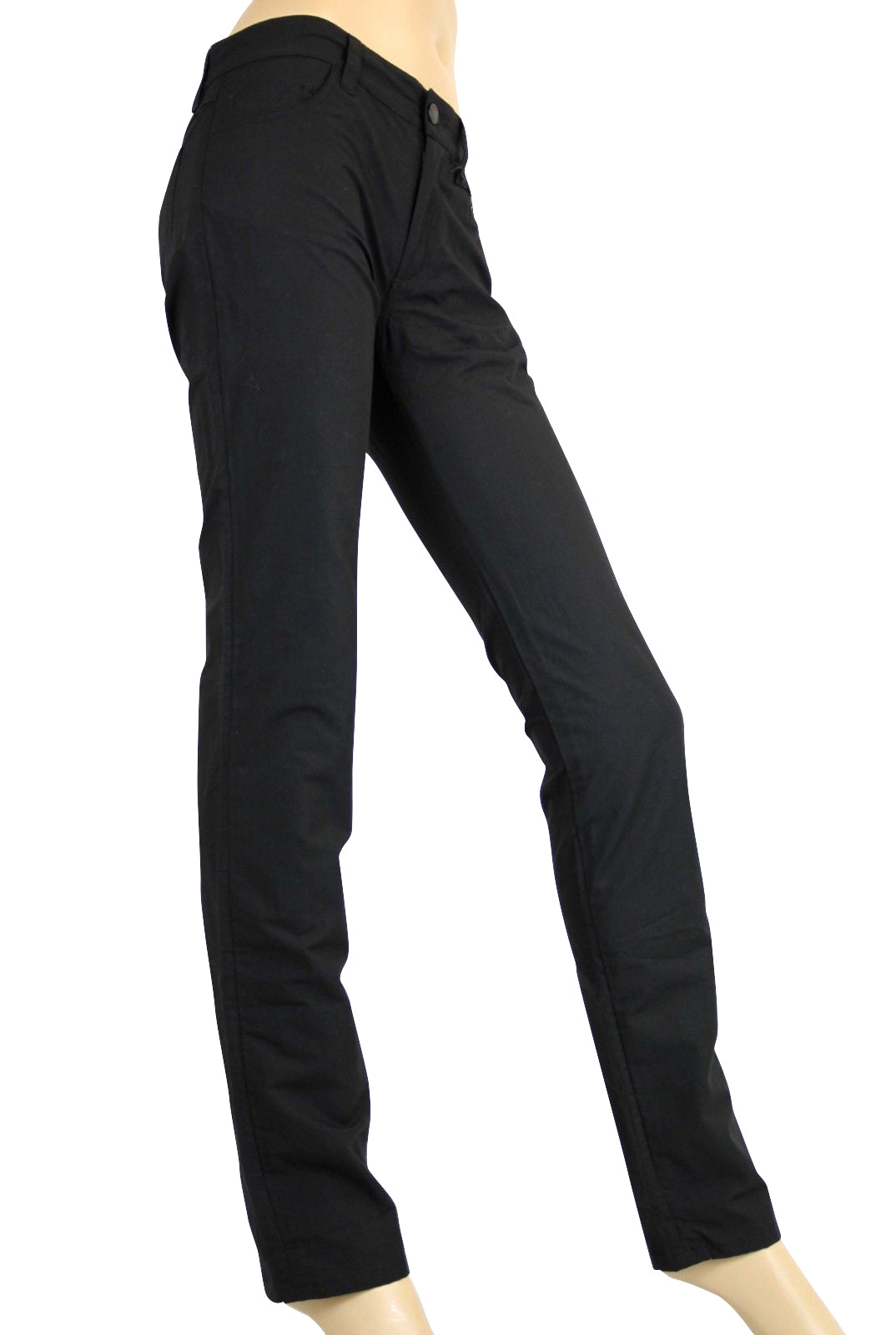 Bottega Veneta Women's Black Cotton Flax Casual Pants (44)