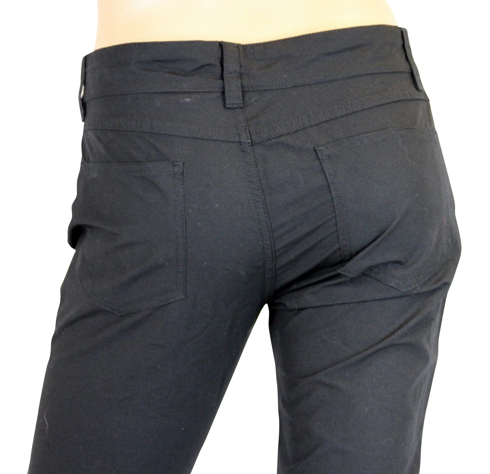 Bottega Veneta Women's Black Cotton Flax Casual Pants (44)