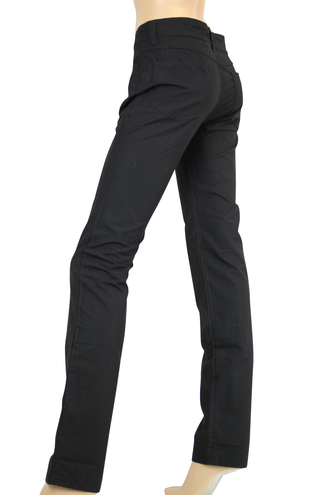 Bottega Veneta Women's Black Cotton Flax Casual Pants (44)