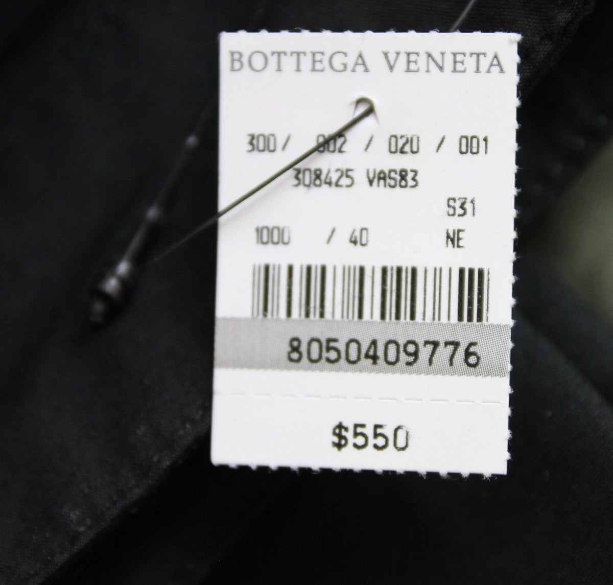 Bottega Veneta Women's Black Cotton Flax Casual Pants (44)
