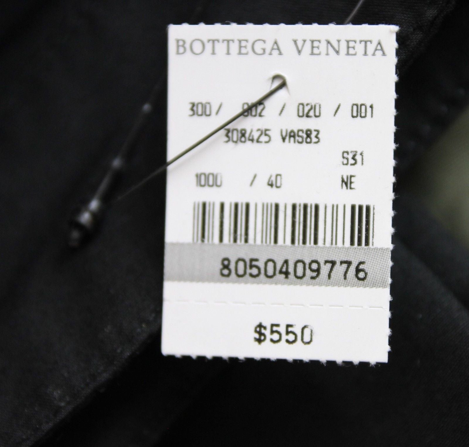 Bottega Veneta Women's Black Cotton Flax Casual Pants (44)