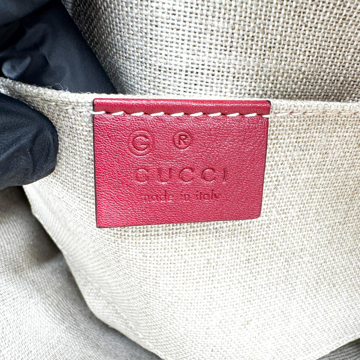Gucci Convertible Dome Satchel Guccissima Leather Burgundy Leather Handbag (Pre-Owned)