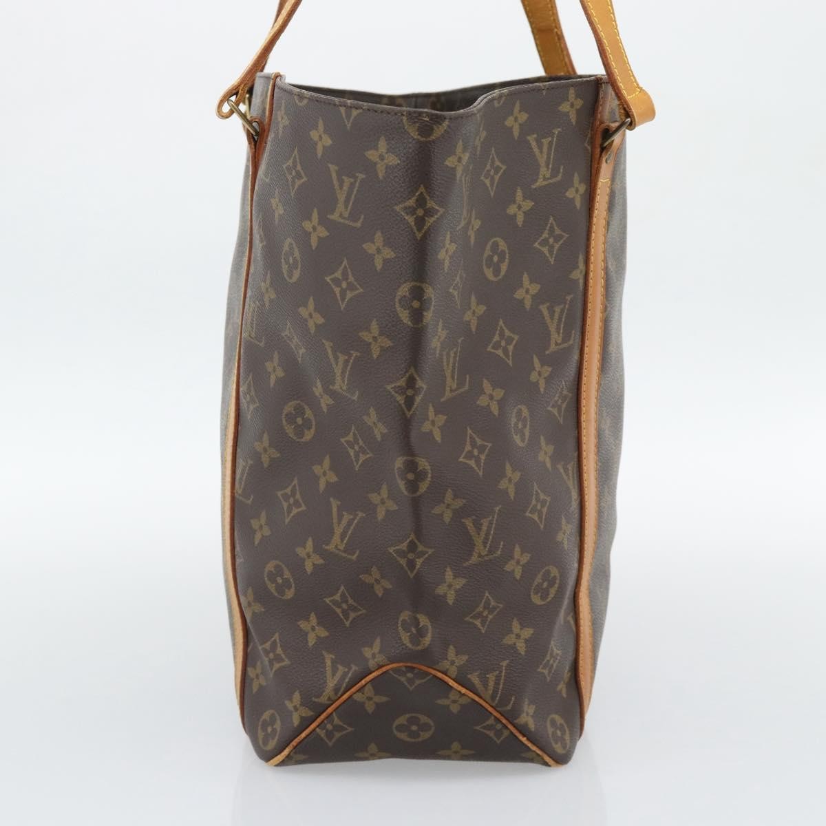 Louis Vuitton Shopping Sac Handbag Monogram Brown Canvas Tote Bag Bag (Pre-Owned)