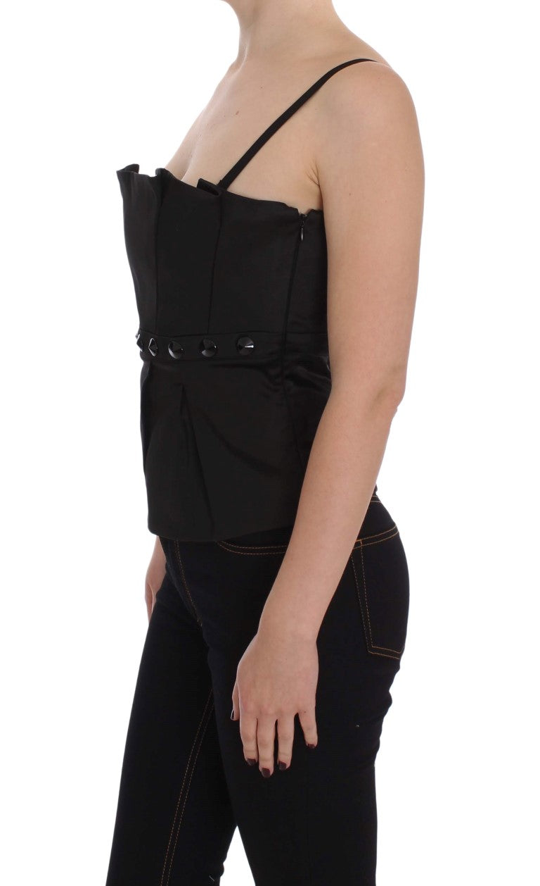 Exte Elegant Black Evening Cami Women's Top