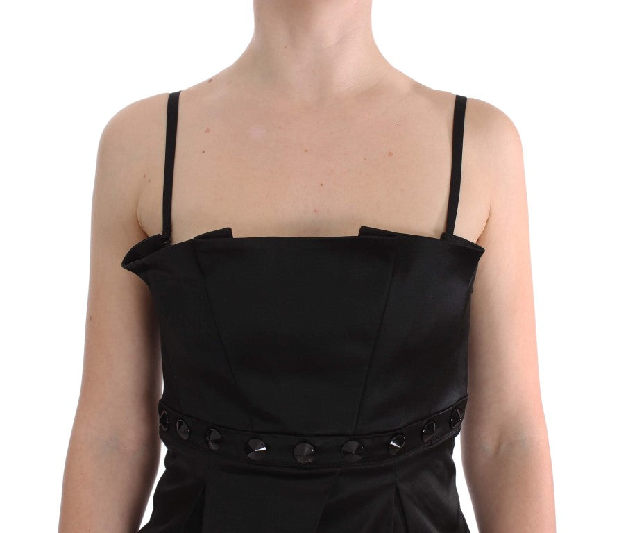 Exte Elegant Black Evening Cami Women's Top