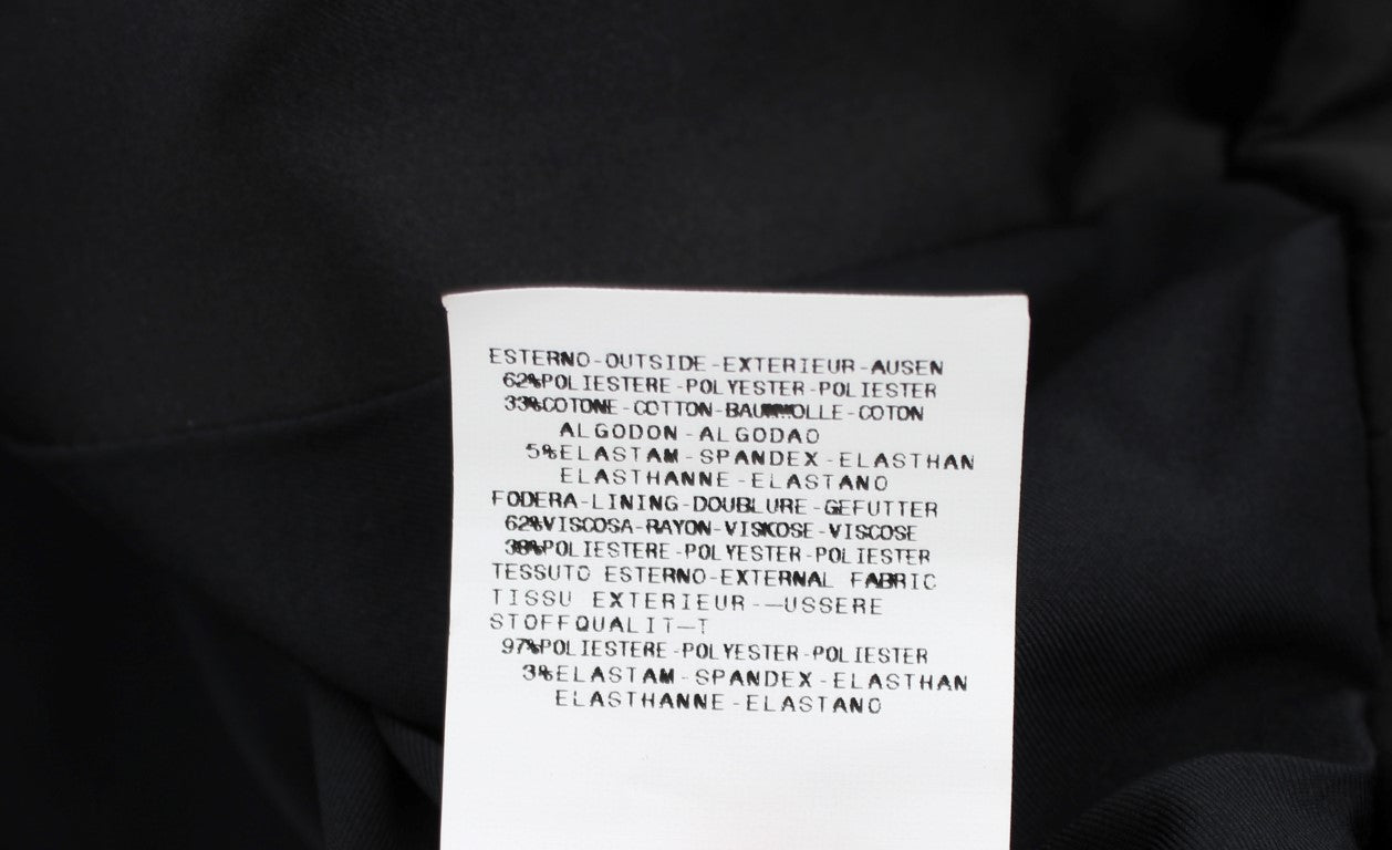 Exte Elegant Black Stretch Blazer Women's Jacket