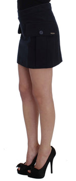 GF Ferre Chic Cotton Mini Skirt in Women's Blue