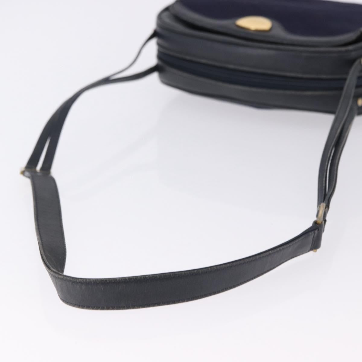 Gucci Micro Gg Canvas Canvas Navy Canvas Shoulder Bag Bag (Pre-Owned)