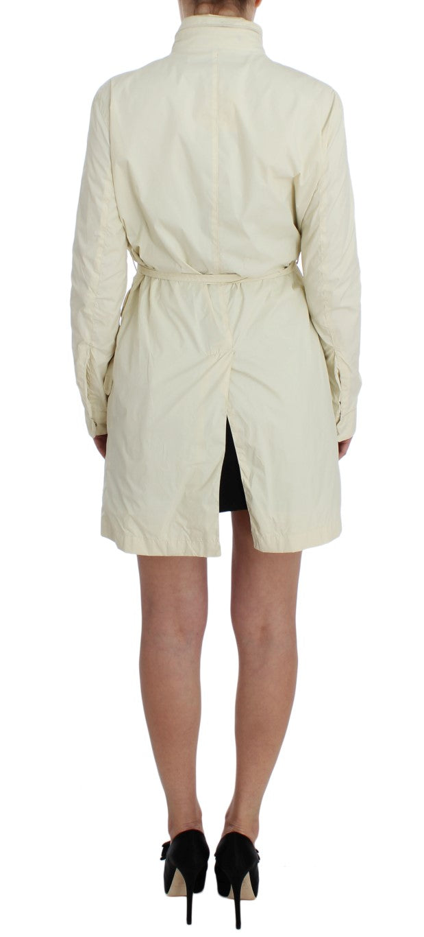 P.A.R.O.S.H. Chic Beige Trench Jacket Women's Coat