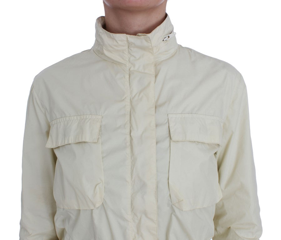 P.A.R.O.S.H. Chic Beige Trench Jacket Women's Coat
