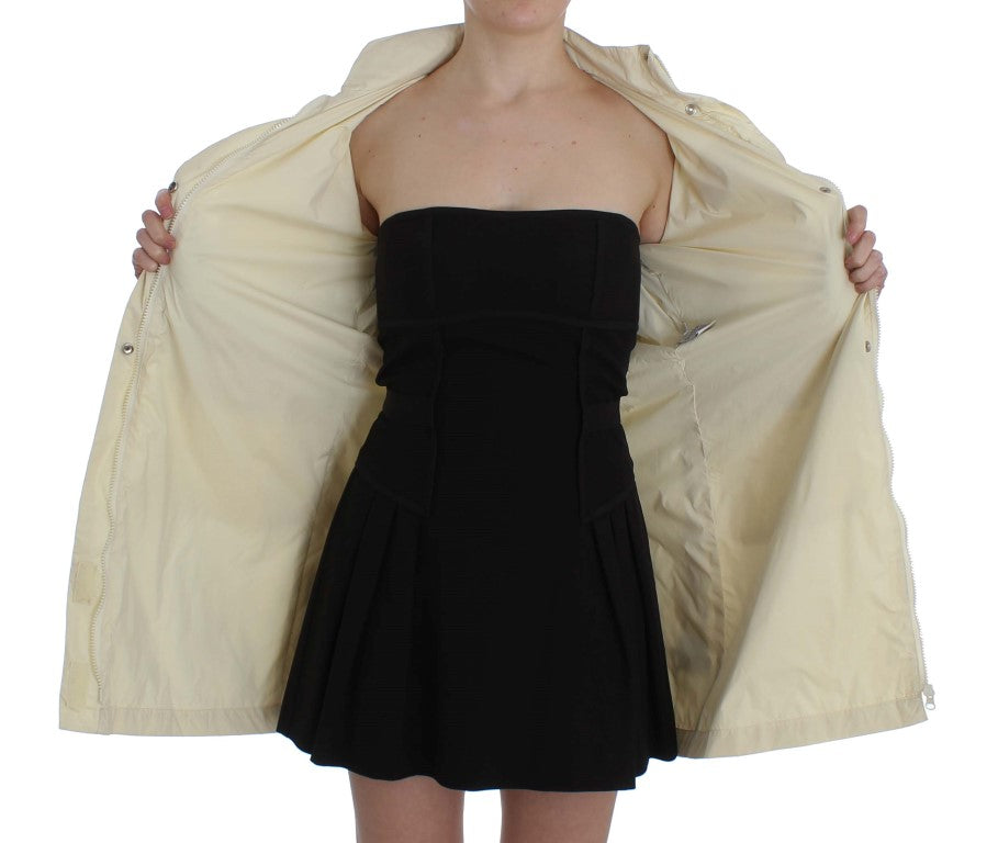 P.A.R.O.S.H. Chic Beige Trench Jacket Women's Coat