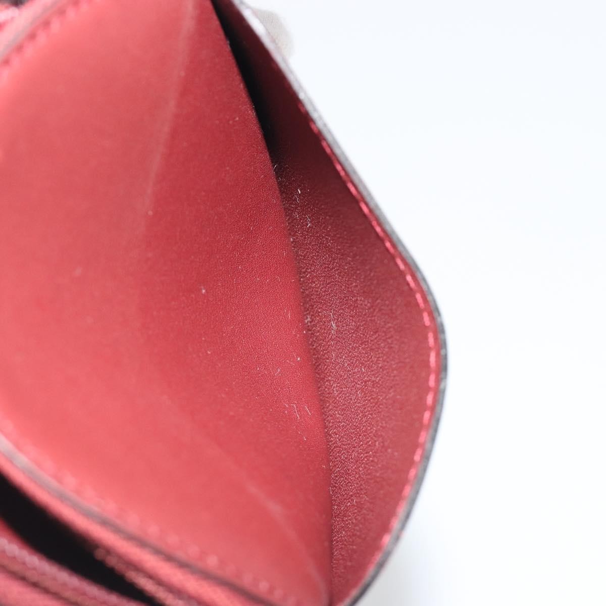 Cartier Must De Cartier Leather Burgundy Leather Wallets Accessory (Pre-Owned)