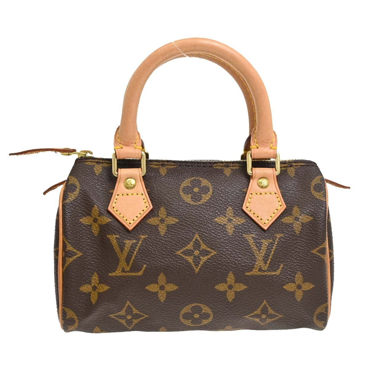 Louis Vuitton Speedy Mini Hl Monogram Canvas Brown Canvas Handbag (Pre-Owned)