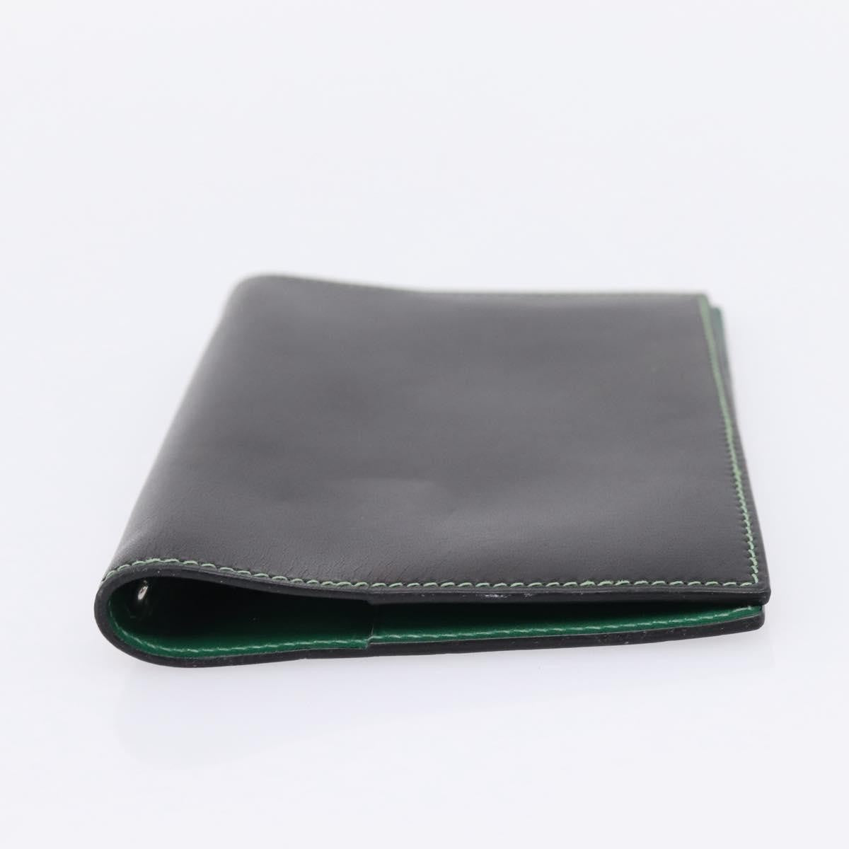 Hermes Simple Agenda Cover Leather Black Leather Briefcase Bag (Pre-Owned)