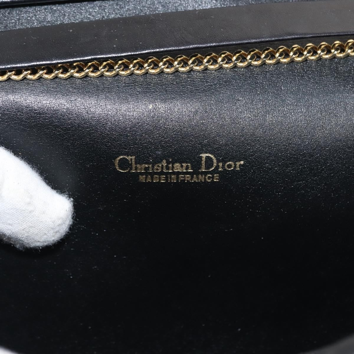 Christian Dior Trotter Shoulder Canvas Black Canvas Shoulder Bag Bag (Pre-Owned)