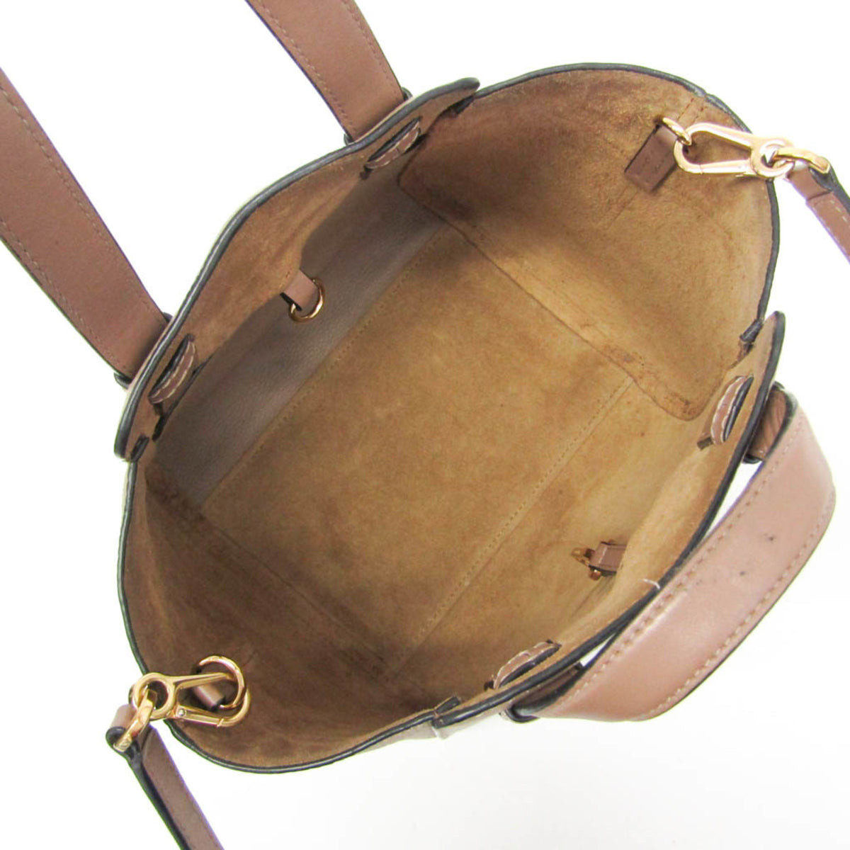 Loewe Hammock Nugget Leather Beige Leather Handbag (Pre-Owned)