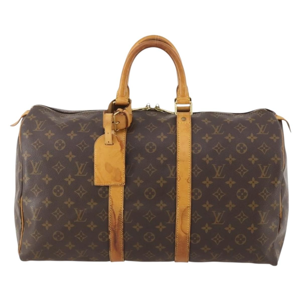 Louis Vuitton Keepall Monogram Canvas Brown Canvas Travel Bag Bag (Pre-Owned)