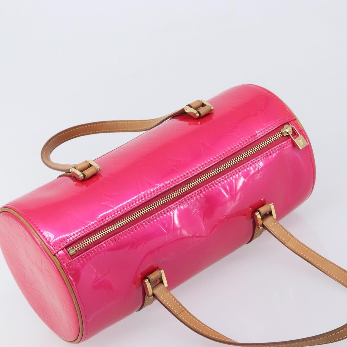 Louis Vuitton Bedford Monogram Vernis Pink Patent_Leather Handbag (Pre-Owned)