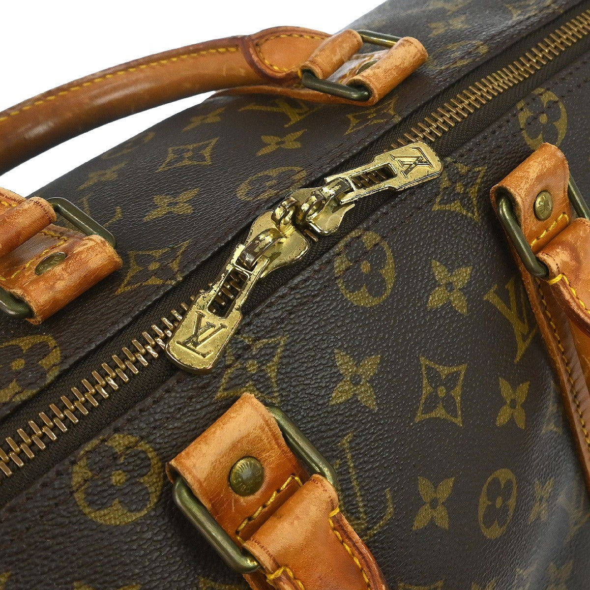 Louis Vuitton Keepall Monogram Brown Canvas Travel Bag Bag (Pre-Owned)