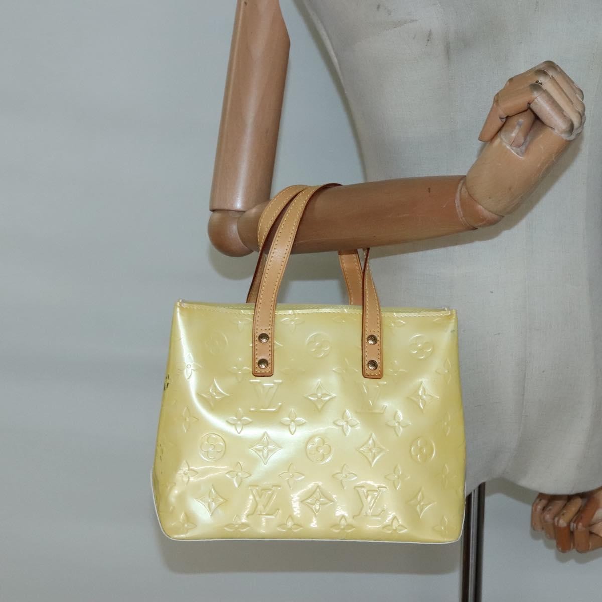 Louis Vuitton Reade Monogram Vernis Ecru Patent_Leather Bag (Pre-Owned)