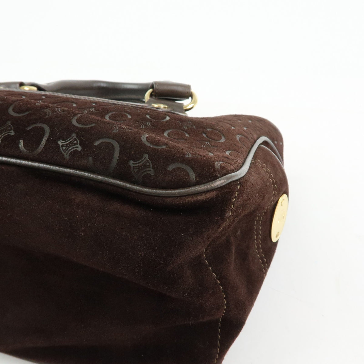 Celine Boogie Suede Brown Suede Handbag (Pre-Owned)