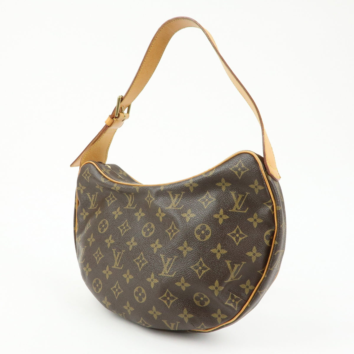 Louis Vuitton Croissant Monogram Canvas Brown Canvas Handbag (Pre-Owned)