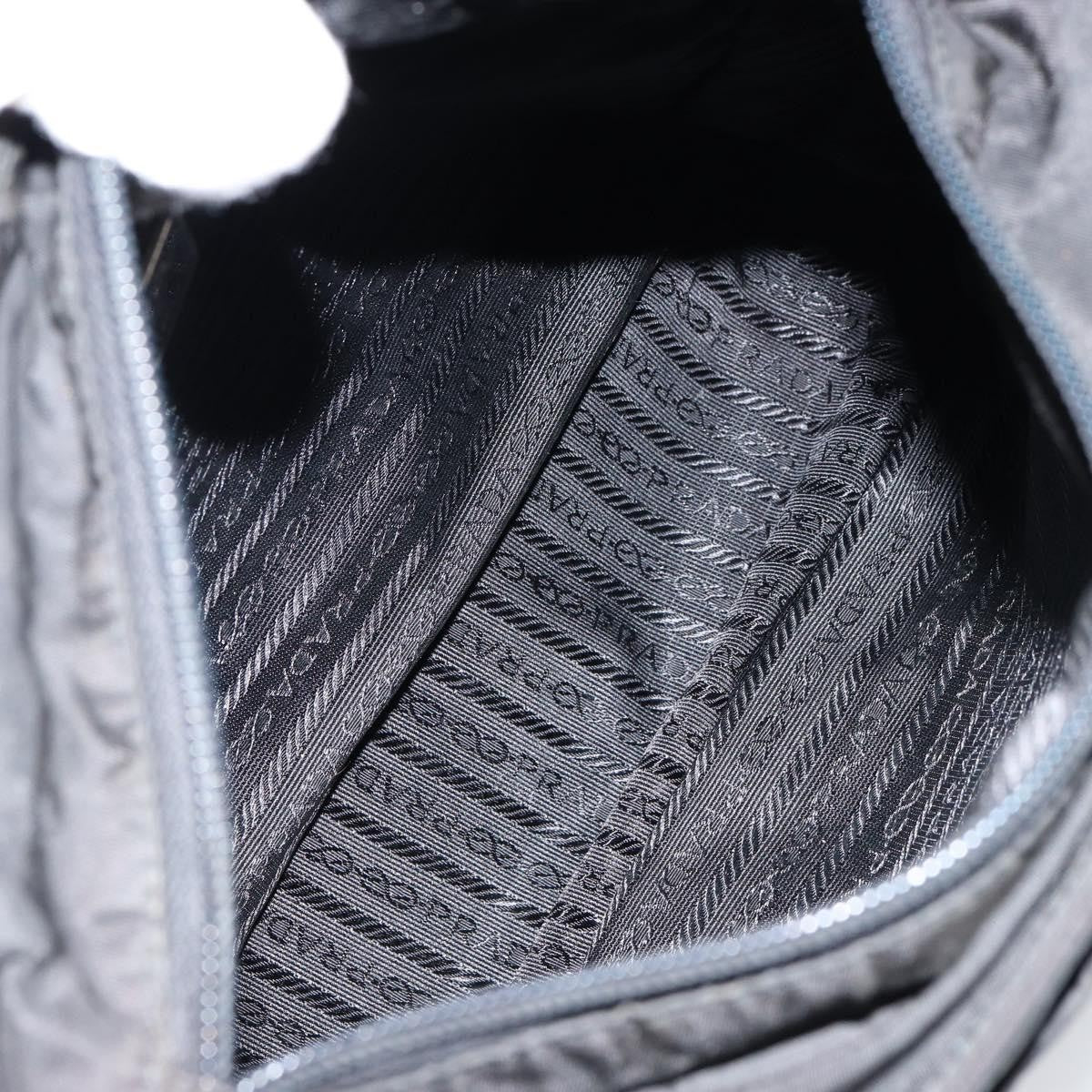 Prada Vintage Tote Tessuto Black Nylon Tote Bag Bag (Pre-Owned)