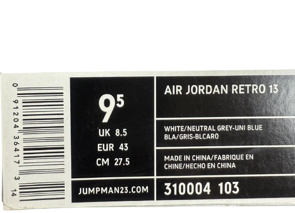 Nike Air Jordan Men's 13 Retro Neutral Grey Blue (2005)