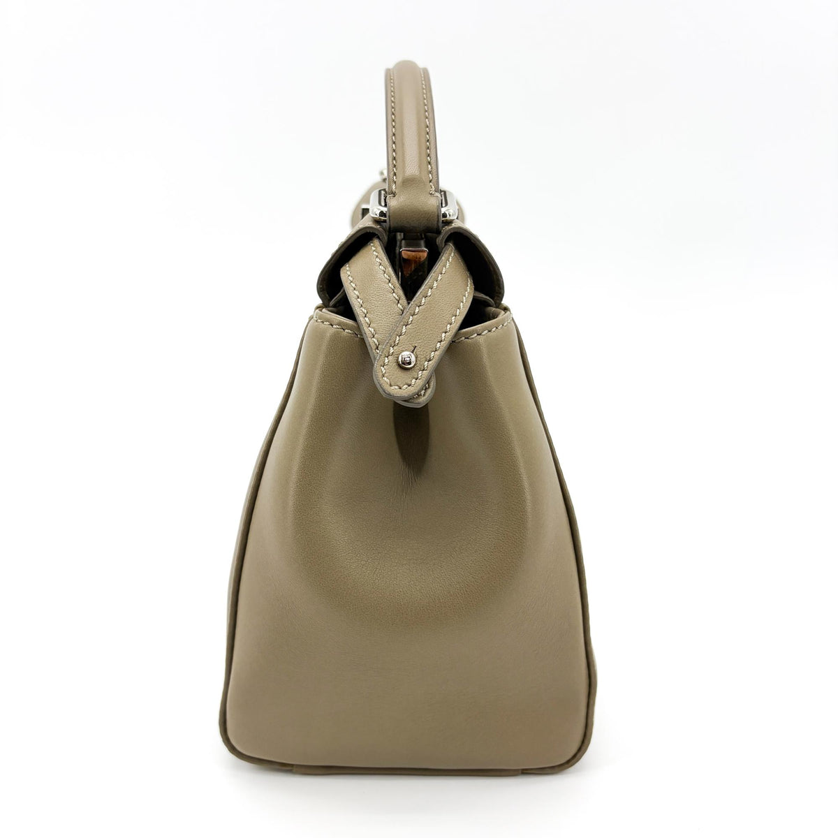 Fendi Peekaboo Ombre Leather Beige Leather Handbag (Pre-Owned)