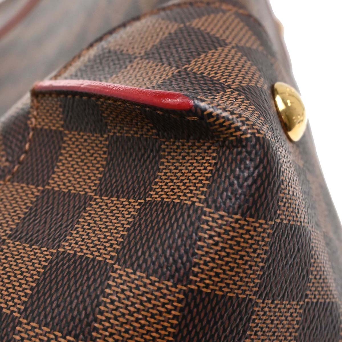 Louis Vuitton Caissa Hobo Damier With Leather Brown Canvas Shoulder Bag Bag (Pre-Owned)