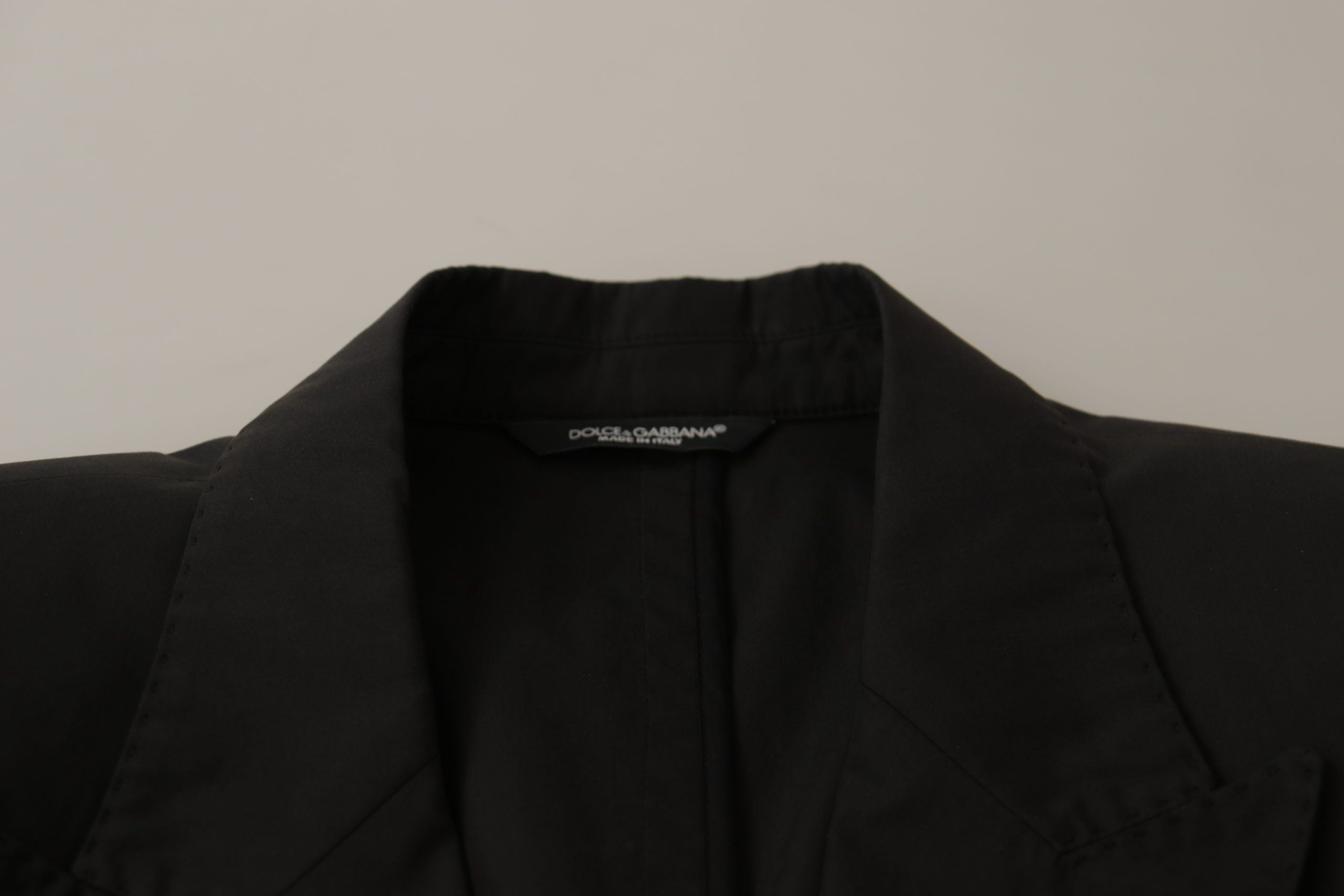 Dolce & Gabbana Elegant Taormina Black Cotton Men's Blazer