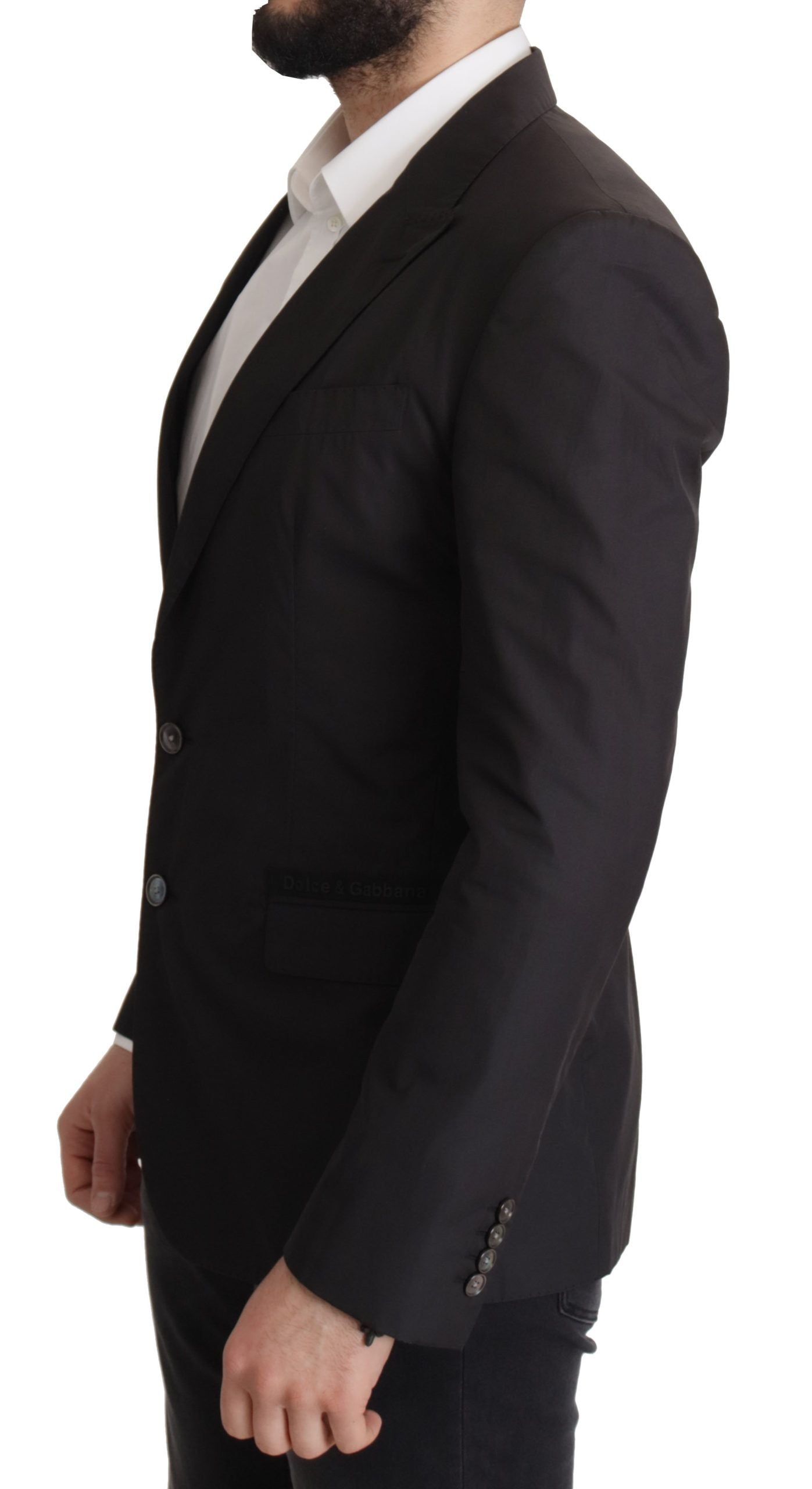 Dolce & Gabbana Elegant Taormina Black Cotton Men's Blazer