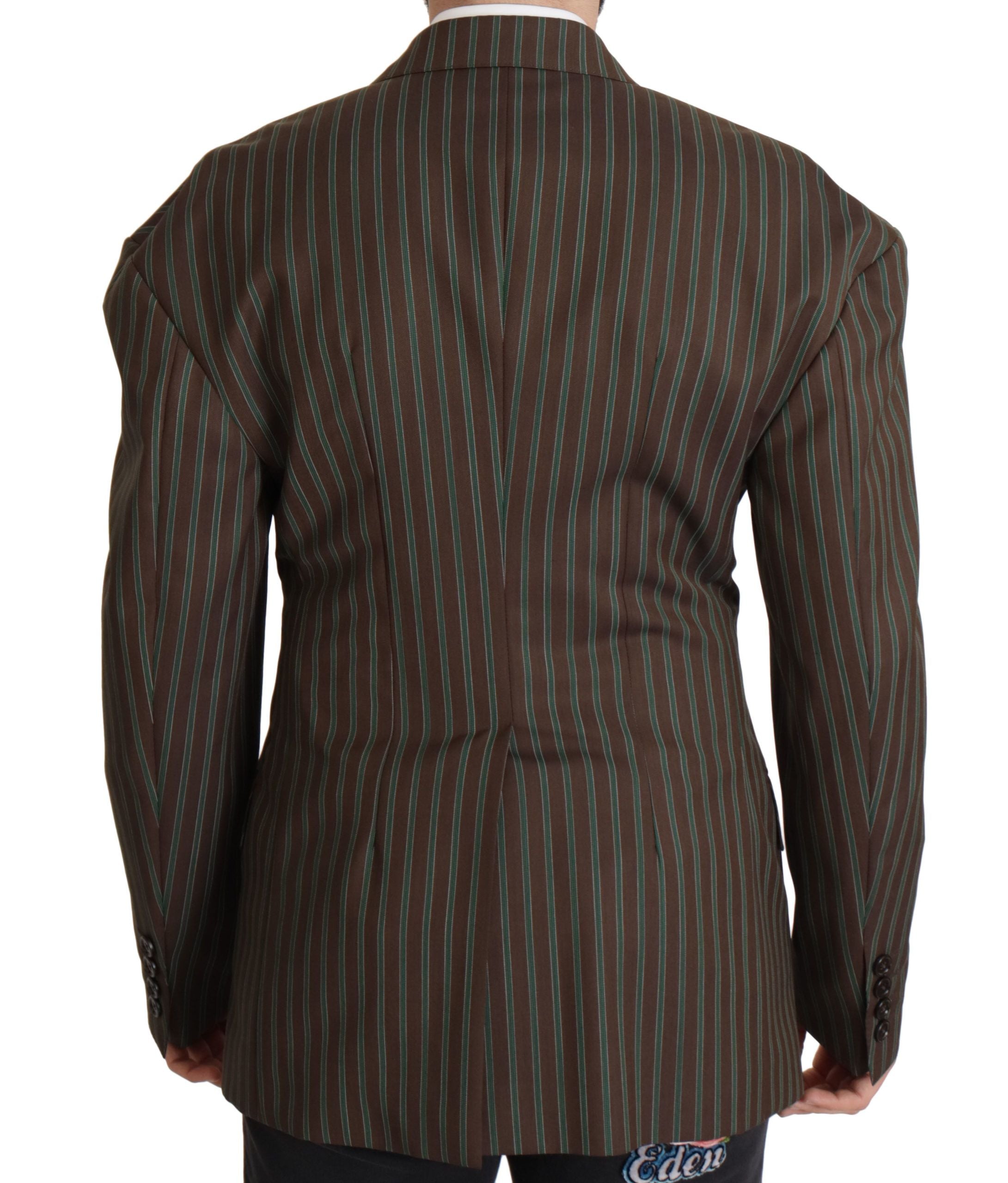 Dolce & Gabbana Multicolor Stripes Double Breasted Men's Blazer