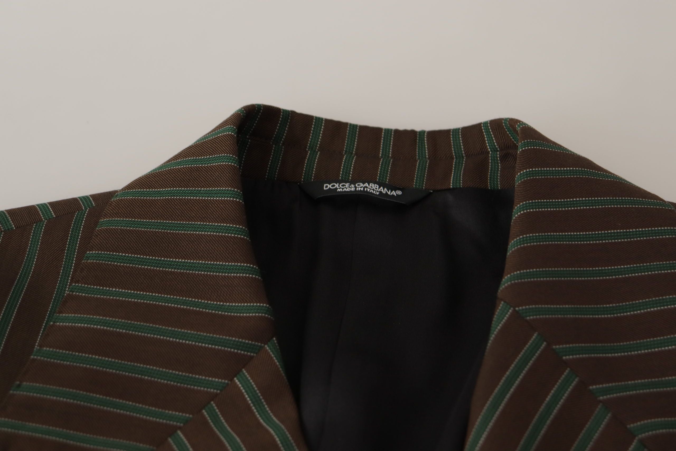 Dolce & Gabbana Multicolor Stripes Double Breasted Men's Blazer
