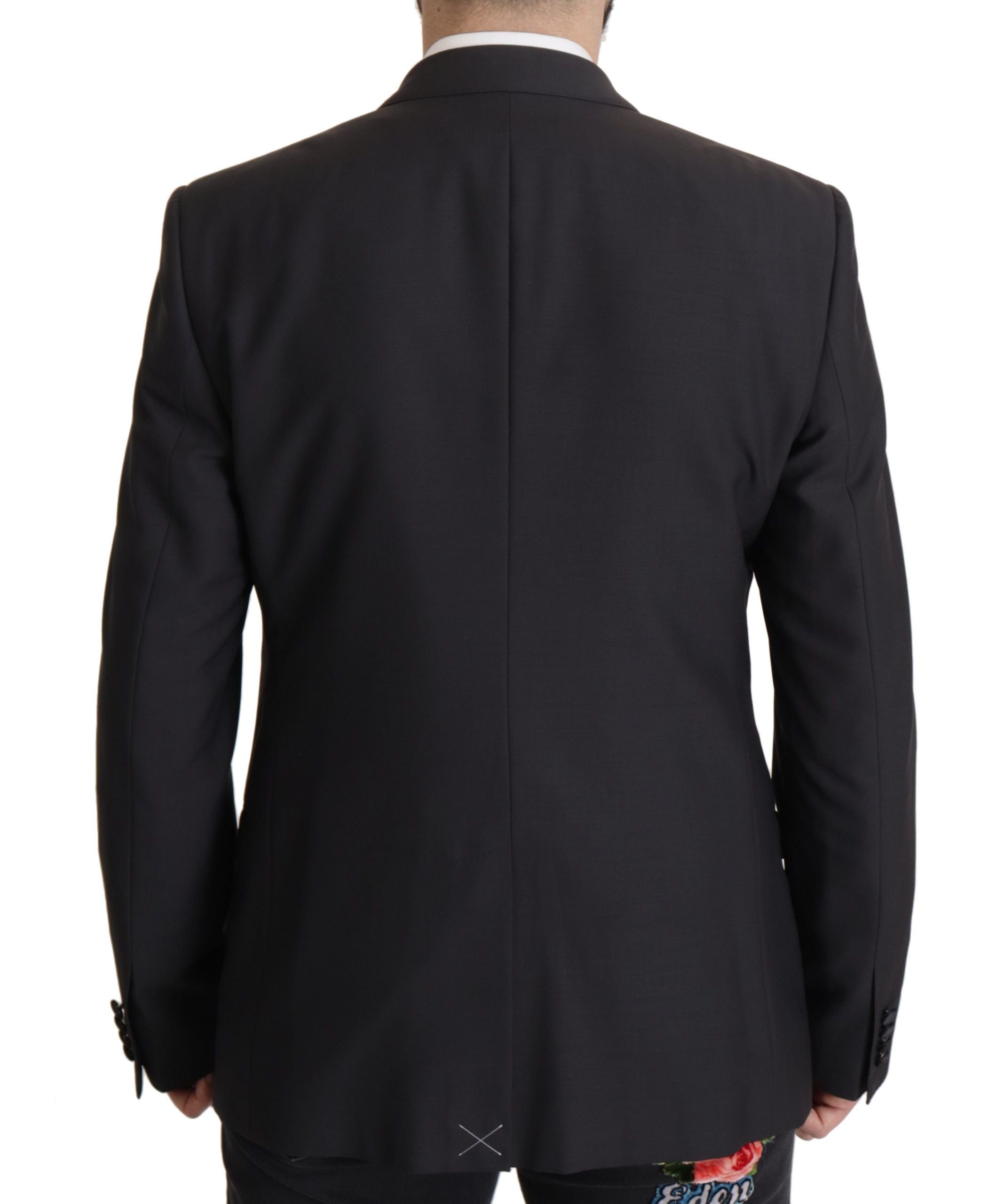 Dolce & Gabbana Elegant Dark Blue Martini Two-Piece Men's Blazer