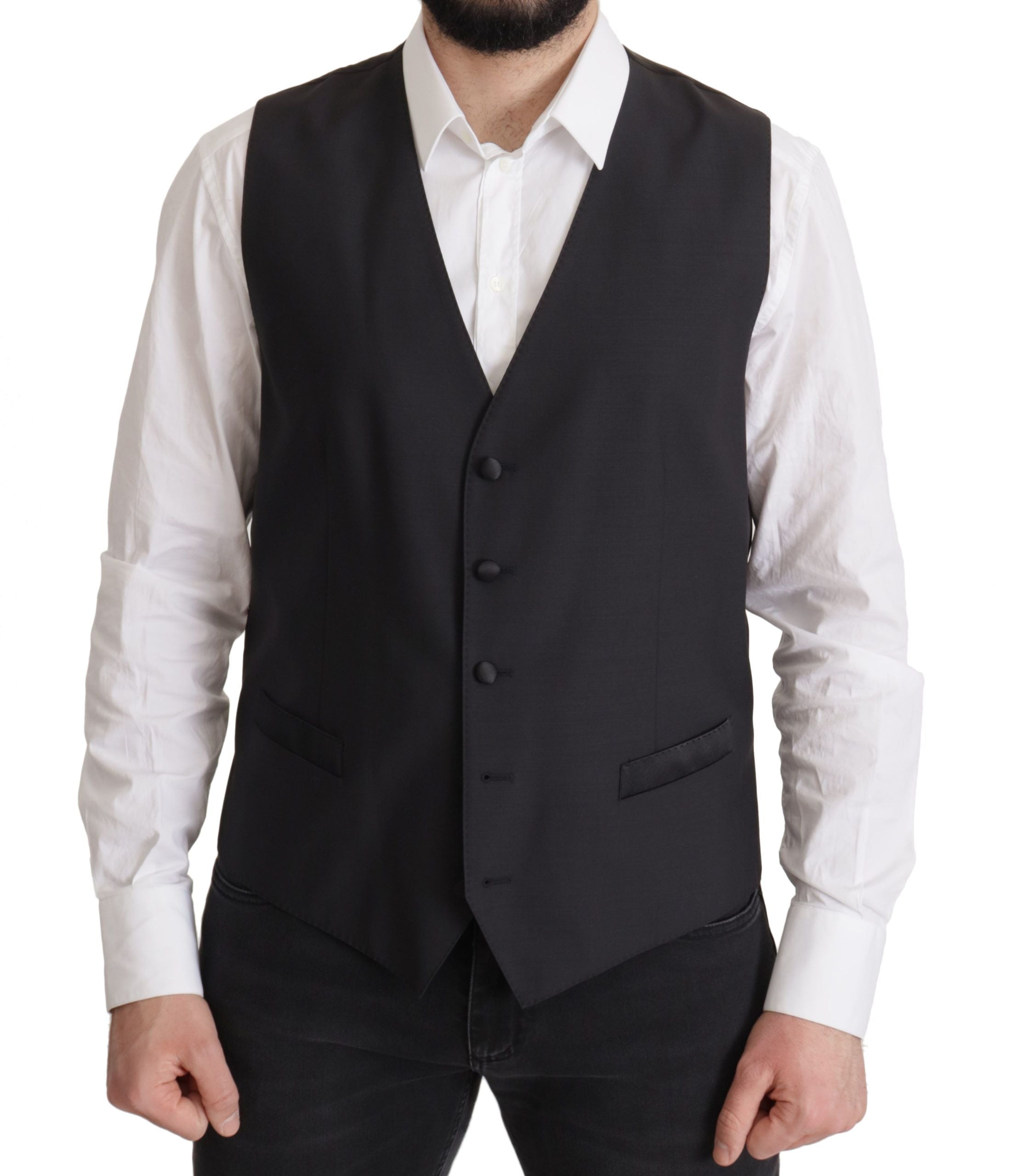 Dolce & Gabbana Elegant Dark Blue Martini Two-Piece Men's Blazer