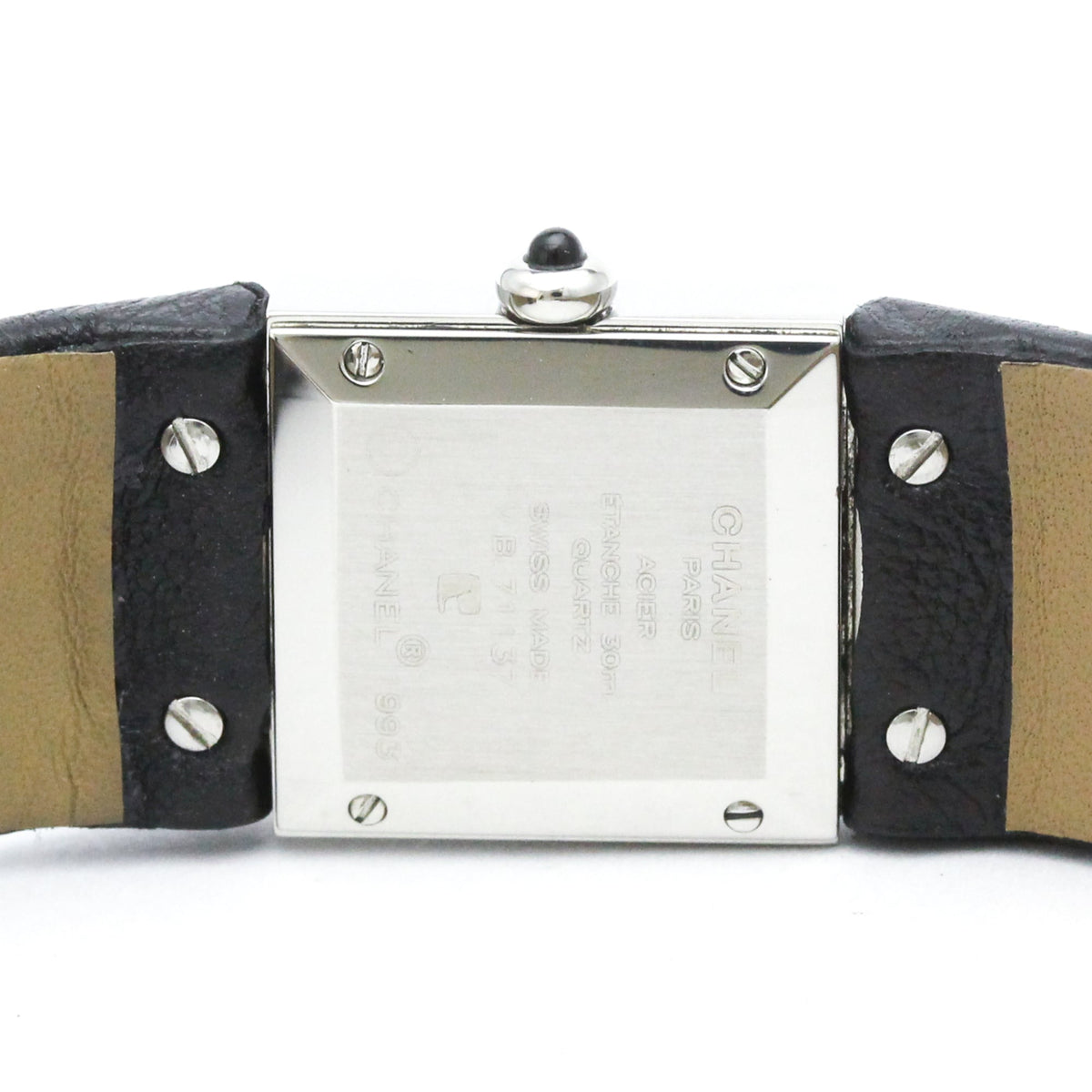 Chanel Matelasse Quartz Stainless Steel And Quilted Leather Watch (Pre-Owned)