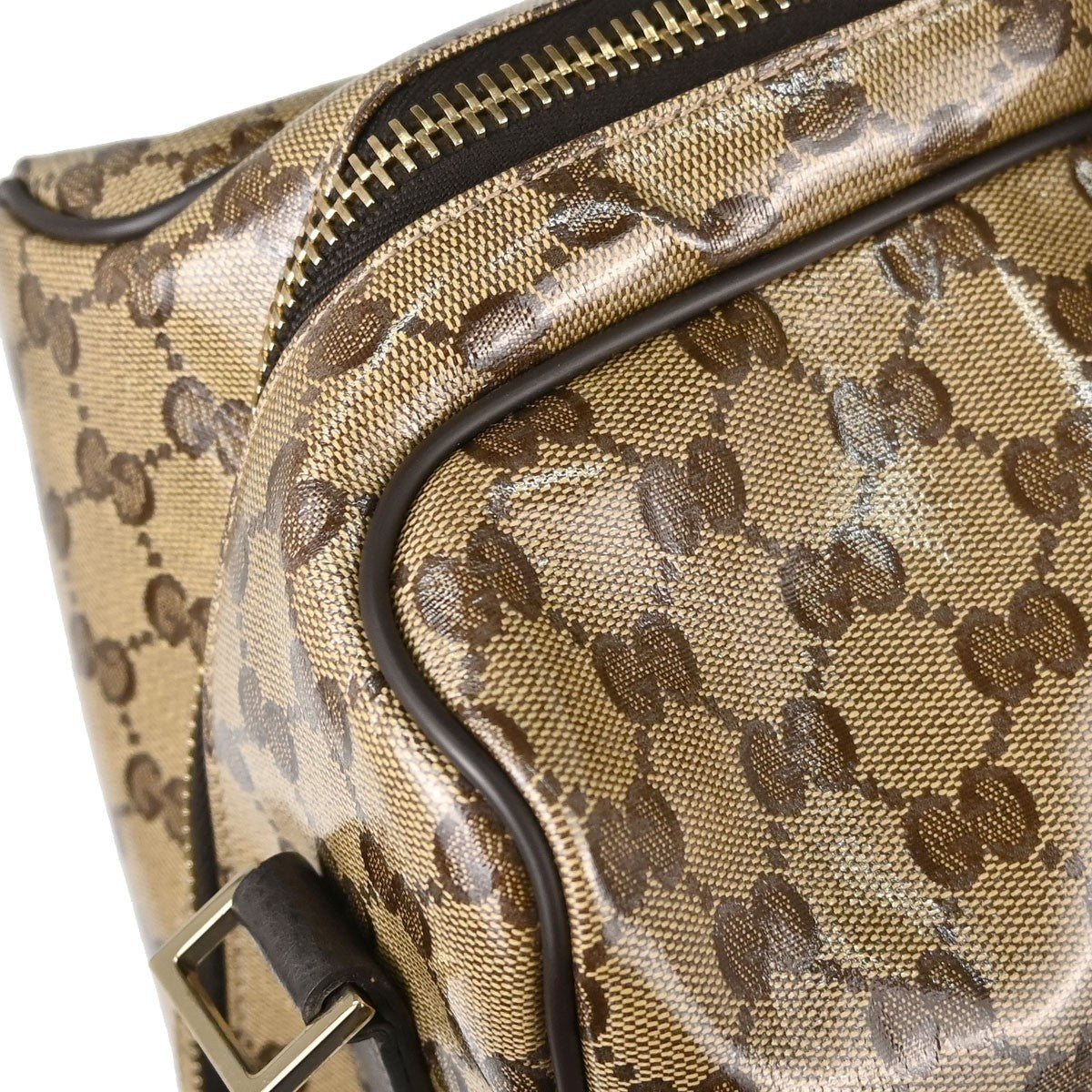 Gucci Gg Top Handle Gg Matelasse Leather Beige Pvc Tote Bag Bag (Pre-Owned)