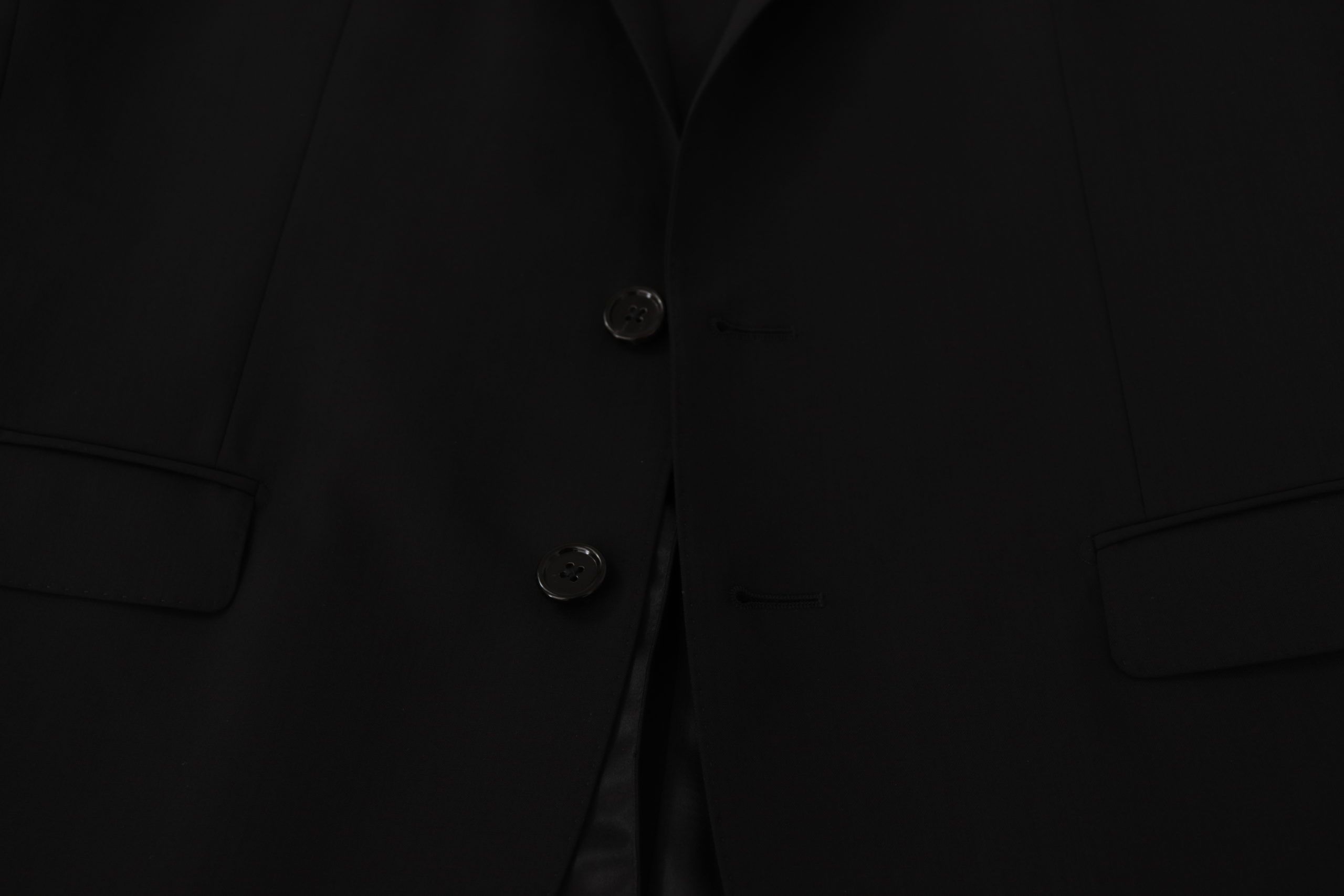 Dolce & Gabbana Black Single Breasted Jacket MARTINI Men's Blazer