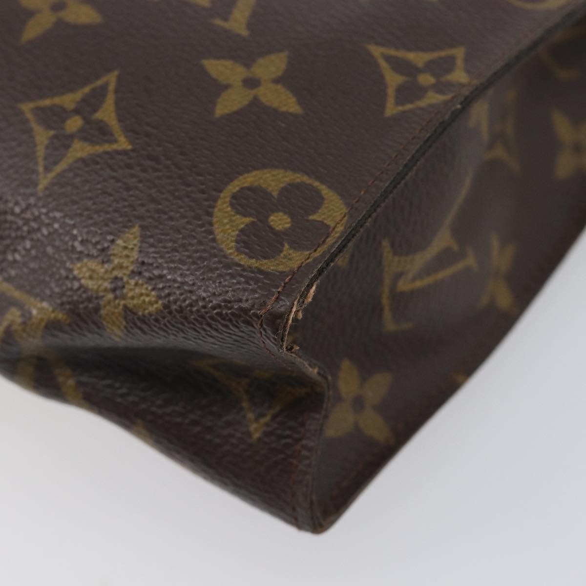 Louis Vuitton Toiletry Pouch Monogram Canvas Brown Canvas Clutche & Pouche Bag (Pre-Owned)
