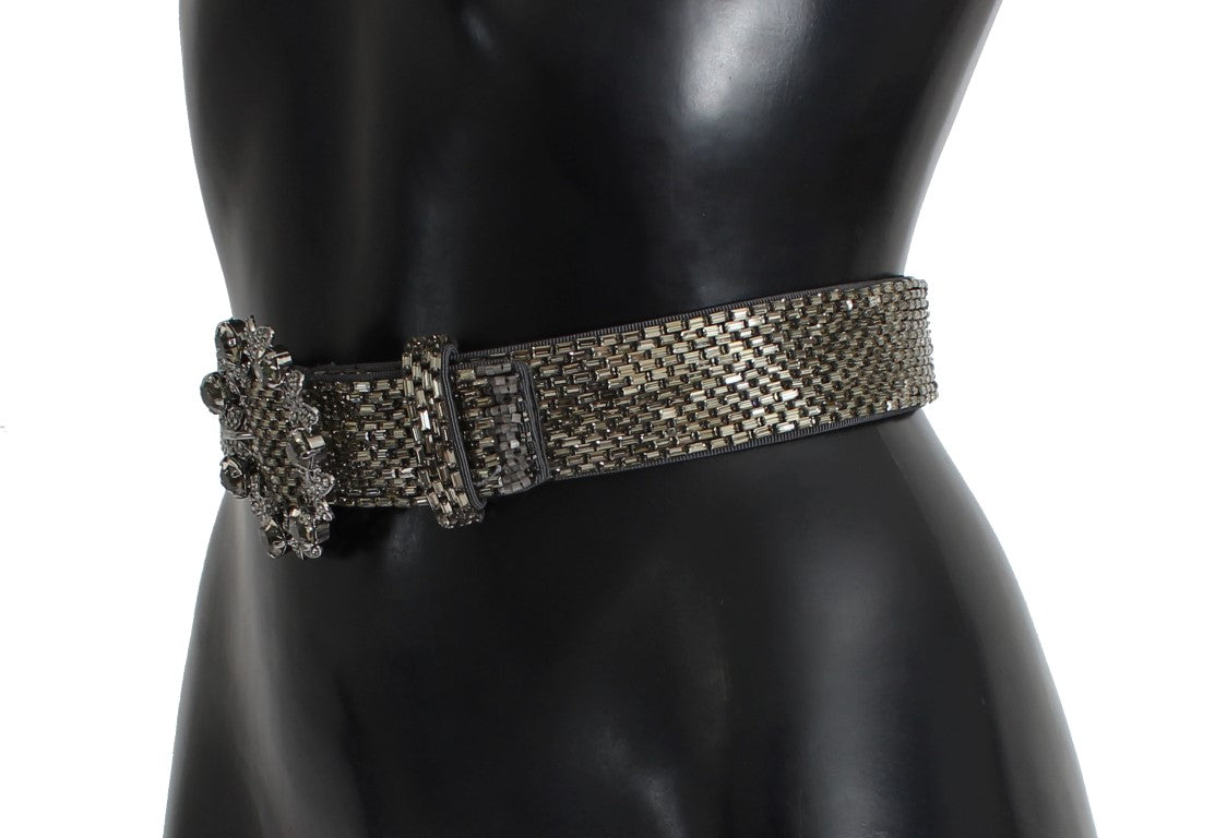 Dolce & Gabbana Embellished Sequined Wide Waist Women's Belt